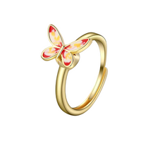 Bloom Rose Butterfly Spinning Ring